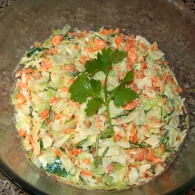 Healthy coleslaw recipe