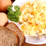 Healthy scrambled eggs