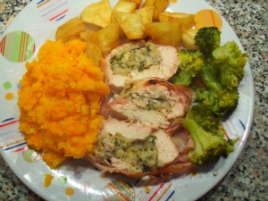 Stuffed Chicken Bread Recipe